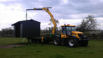 Crane in Use